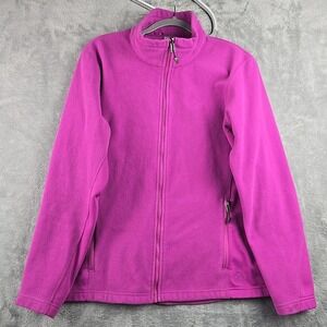 Vintage Nike ACG Fleece Jacket Women's Size XL‎ Pink Full Zip Pockets Flaw